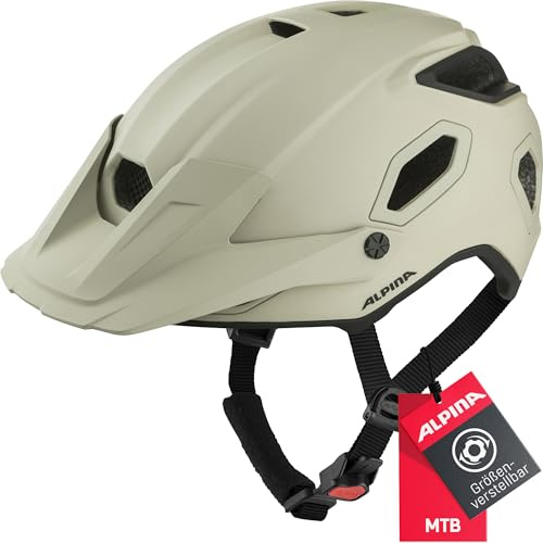 ALPINA COMOX - Widerstandsfähiger, Stoßabsorbierender & Anpassbarer Enduro Fahrradhelm Mit kurzem Schild Für Erwachsene