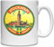 Stockholm Sweden Sverige Retro Style City Poster Weiße Keramiktasse Weiß One Size