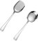2 Pcs Large Serving Spoons Cook Serving Spoon Stainless Steel Soup Spoons Stainless Steel Kitchen Tool for Serving Dinner Desserts and for Catering