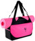 Yoga-Tasche, Polyester-Material, Yoga-Matten-Tasche, große Kapazität, kleine Sporttasche, Damen, mit verstellbaren Trägern, für Damen, Herren, Sport, 48 x 24 x 16 cm/18,9 x 9,4 x 6,3 Zoll(Rosenrot)