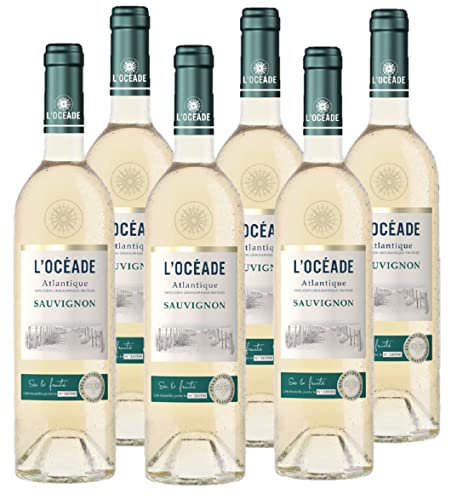 L'Océade - Vin Blanc - Sauvignon Blanc - IGP Atlantique - Lot de 6 bouteilles x 75 cl