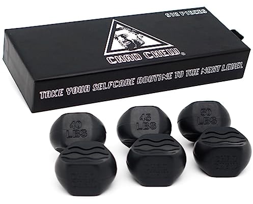 Chad Chew Jawline Trainer, Jawline Exerciser for Face Toning, Double Chin and Neck Trainer, 6 Pieces with Training Plan, Enhanced Jaw Exerciser