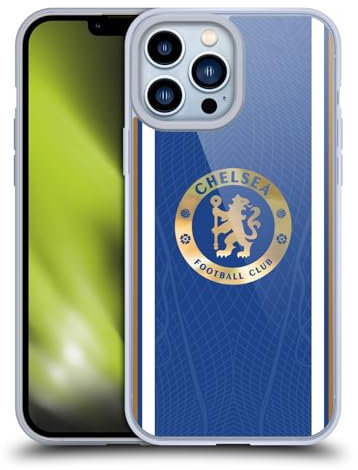 Head Case Designs Officially Licensed Chelsea Football Club Home 2023/24 Kit Gel Case [Military Grade Protection] Compatible with Apple iPhone 13 Pro Max and Compatible with MagSafe
