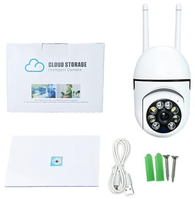 A7 Panoramic Light Bulb Camera Wireless A7 Light Bulb Camera 360 Rotating Night 99300142 (White, One Size)