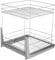 STOLMET Schrankauszug Schrankkorb mit Vollauszug Ausziehbare Küchenschublade mit Soft Close System Korbauszug Küchenschrank Schrank mit Außenbreite 60cm 2 Ablagen 480x545x550mm Chrom Glänzend