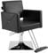 VEVOR Friseurstuhl 150 kg Gewichtskapazität Friseursessel aus Schwamm PU Holzplatte Eisen Bedienungsstuhl höhenverstellbar Barbersessel 360° drehbar Barberstuhl Friseureinrichtung 88 x 63 x 93 cm