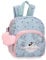 Disney Joumma Bags Minnie American Darling Kinderrucksack, blau und rosa, Aus Polyester, Verstellbare Schultergurte für bequemes Tragen, Mehrere Fächer, Mit rosa Pompon-Schlüsselanhänger