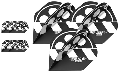 Target Darts Chris Dobey Hollywood Action Pro Ultra Flights, No.2 (Pack of 9) Dart Flight Multipack, Player Edition Professional Darts Zubehör, Dart Flights Set - Form Nr. 2