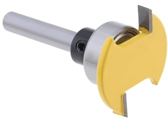 LT Easiyl Fraise à défoncer à roulement supérieur de 6,35 mm, hauteur de 0,6 cm, profondeur de 0,6 cm, pour rainurage en bois massif MDF, panneaux de particules, contreplaqué