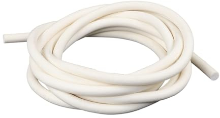 Silikon Schwamm Geschäumter Silikonkautschuk, Silikonschwammschnur, rund, massiv, Durchmesser 1 mm bis 7 mm, 10 Meter lang Rauschuntersuchung (Size : 10Meter, Color : 1.5mm)