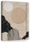 WallArena - Leinwand Bilder - Boho Style Beige Abstrakt - 60x40 cm Leinwandbilder - Bild auf leinwand - Wandbild XXL groß Wandbilder für Wohnzimmer Schlafzimmer Wohnzimmerbilder Modern
