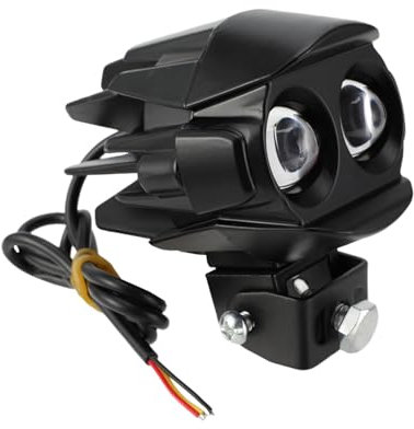 JFG RACING Motorrad-Scheinwerfer, wasserdicht, Motorrad-Fahrlicht, Scheinwerfer, Nebelscheinwerfer für Motorräder, Fahrräder, Quad, Roller, ATV, E-Bike