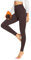 HLTPRO Thermo Leggings Damen im Winter, High Waist Thermohose Gefütterte Thermoleggins Warm Blickdicht für Sport(Kaffee,S/M)