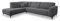 VENASI MÖBEL Ecksofa ohne Schlaffunktion Sofa L-Form Links/Rechts Eckcouch Couchgarnitur Couch (Dunkelgrau, Links)