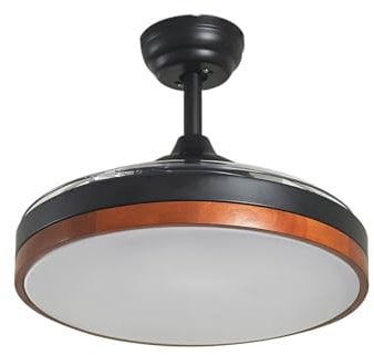 Lindby LED Deckenventilator mit Licht und Fernbedienung leise, 2in1: Ventilator Lampe 6 Geschwindigkeiten Farbwechsel Sommer- Winterbetrieb
