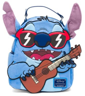 Loungefly Disney Lilo & Stitch Ukulele Cosplay Damen Rucksack, Mehrfarbig, Einheitsgröße, Wdbk2656