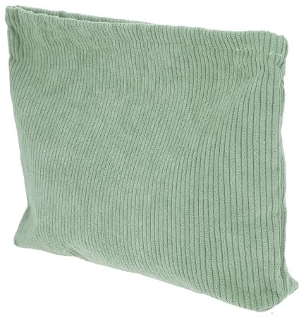 Ptwola Corduroy Makeup Toiletry Bag Travel Portable Small Skin Care Cosmetic Organiser Pouch Metal Zipper Purse Versatile Pencil Storage Case Green Mini Tote Handbag for Women Girls