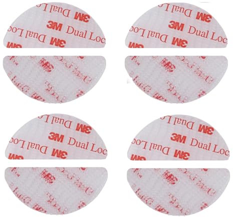 Dual Lock-Klebeband, dünn, extra starke Klebepads, Hochleistungsband, wasserdicht, entfernbar, wiederverschließbare Befestigungselemente, Montageband aus 3 M SJ3560 (49mm x 18mm 8 Stück)