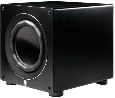 ELAC Reference Serie RS700-SB Subwoofer mit 12” Treiber, Geschlossen, Via App steuerbar, 700W Verstärkermodul, Seidenmatt Schwarz