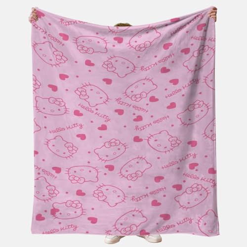 Cartoon Kuscheldecke Flanell Decke Fleecedecke Wohndecken Wärme Couchdecken Überwurfdecke Dicke Überwurf als Tagesdecke für Bett Couch Schlafzimmer Büro 100x150CM 1