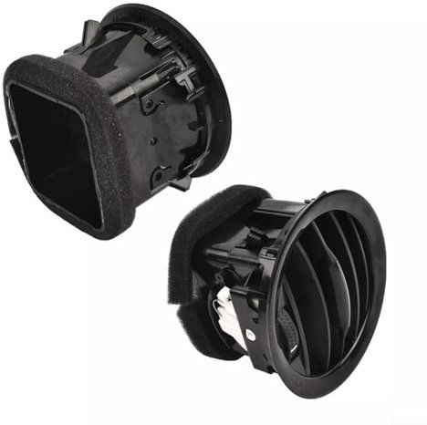 Paquete de 2 rejillas de ventilación interiores negras compatibles con Opel para ADAM y para modelos CORSA D (2 unidades)