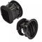 Paquete de 2 rejillas de ventilación interiores negras compatibles con Opel para ADAM y para modelos CORSA D (2 unidades)