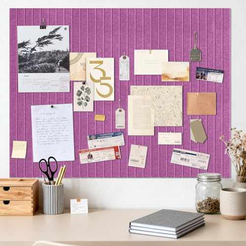 Pinnwand Grande Autocollante, 40x60 cm Rose Rouge Autocollante Pinnwand Tableau en Liège, Tableau d'affichage Décoratif en Felt, Tableau Photo Pliable, Tableau Mémo Vision Board pour Bureau, Maison