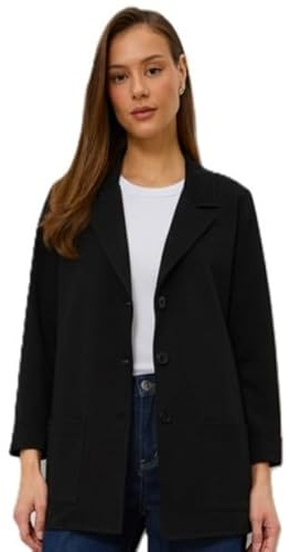 Ballandoro Blazer pour femme, élégant, long, pour cérémonie, fabriqué en Italie, grande taille, printemps, été, courbes
