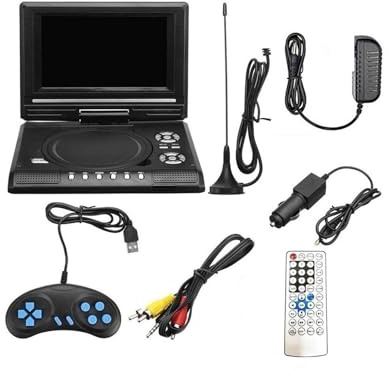 Lecteur DVD système multimédia Automobile 7.8 Pouces Lecteur de DVD Haute définition VCD MP3 DVD USB avec TV/FM/USB - DVD Portable