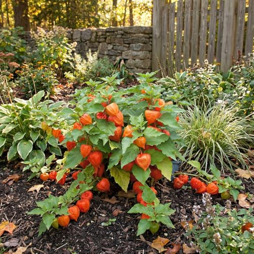 Bloomique - 6er - Set - Physalis alkekengi franchetii - Laternenpflanze - Winterhart - Mehrjährig - Höhe 10-20 cm - 9 - cm - Topf