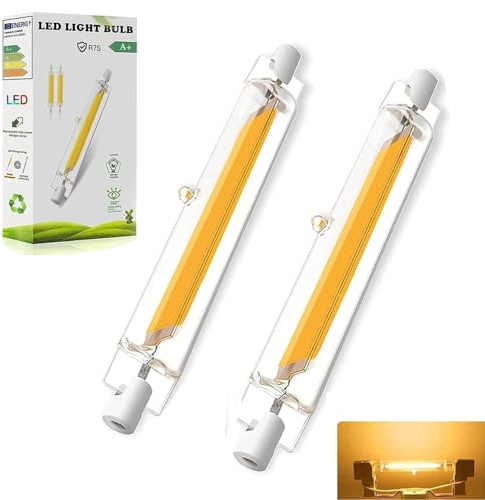 LVLIZHHO R7s LED 78mm 10W Dimmbar Ersatz für Halogen Leuchtmittel,Warmweiß,360°Abstrahlwinkel,2er Pack