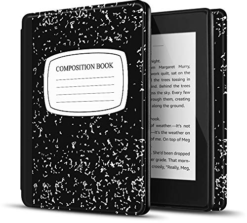 TNP Hülle für Kindle Paperwhite 10. Generation 2018 Modell PQ94WIF, Kindle Case für Amazon Kindle Paperwhite 6-Zoll, mit Auto Einschlafen/Aufwachen Funktion, superleichte Hülle, Komposition Buch