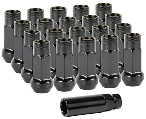 Lug Nuts Radmuttern Stahl M12x1,5 | Schwarz