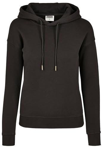 Urban Classics Ladies Organic Hoody, Felpa con Cappuccio, Donna, Nero, 4XL