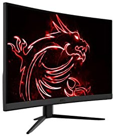 MSI Optix G27CQ4 Curved Gaming Monitor - 27 Inch, 16:9 WQHD (2560 x 1440), 1440p, 2K, VA, 165Hz, 1ms, 1500R, FreeSync Premium, DisplayPort, HDMI, Night Vision, Frameless, Anti-Flicker, Less Blue Light