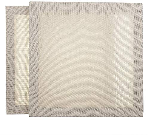 Wool Queen Stanznadel/Teppich-Hooking-Rahmen mit Mönchstuch bedeckt (9,8''x9,8'' 2 Stück)