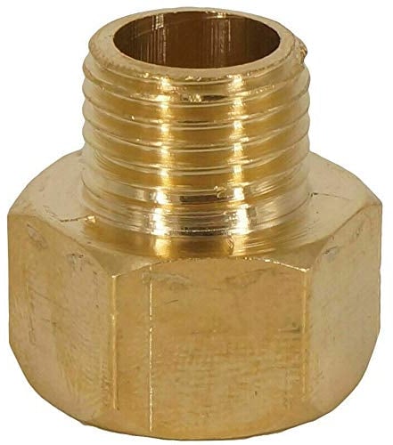 BSP Thread Connector Brass Tap Connector Hexagon Bushing Reducing Pipe Adapter For Garden Water Pipe 1/2 Male to 3/4 Female