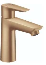 hansgrohe Talis E 71710141 Badezimmer-Wasserhahn, modern, leicht zu reinigen, 1 Griff, 1 Loch, 15,2 cm hoch, gebürstete Bronze