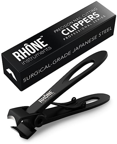 Rhône Instruments – Coupe-ongles – Mâchoire extra large – Qualité chirurgicale – Coupe-ongles pour ongles épais – Manucure, pédicure – Pour homme et femme