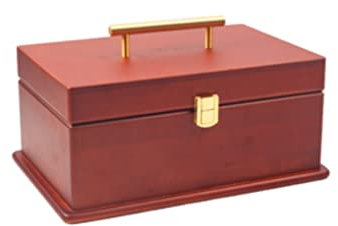 VONGAZ Porta Gioie Portagioie Portagioie In Legno Massello Portagioie In Legno Di Alta Gamma Portagioie Portagioielli Organizer Per Anelli (Blue : D)