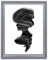 Monframe Barockrahmen Paris - 80x80 cm Silber - Bilderrahmen Antik mit Acrylglas