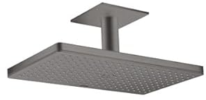 hansgrohe AXOR ShowerSolutions Kopfbrause 460/300 1jet, Deckenanschluss, Farbe: Brushed Black Chrome