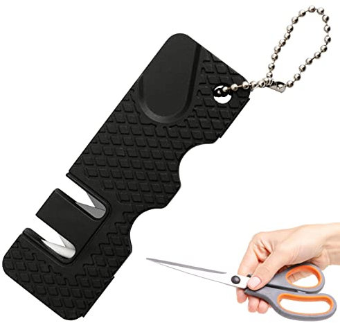 Aiguiseur de couteaux de poche, aiguiseur de lame de chef - Aiguiseur de lame pour aiguiser et polir rapidement - Avec aiguiseur de ciseaux