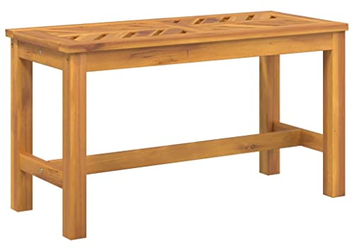 vidaXL Gartenbank, Sitzbank Fischgräten-Design, Holzbank für Garten Terrasse, Gartenmöbel Parkbank Bank Holzrahmen, 80cm Massivholz Akazie