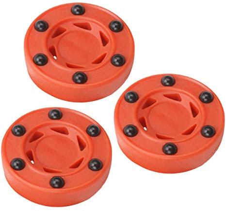 Veemoon 3st Puck Rollhockeyspiel Rollhockeyball Hockey- Straßenhockeybälle Hockeyzubehör Hockeybälle Im Freien EIS Männer Und Frauen PVC Rot Einstellen Gewidmet