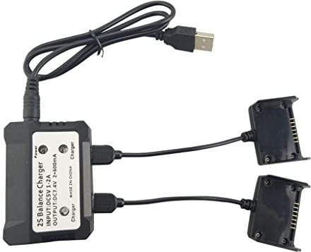 misppro 2-in-1-Lipo Akku 2S 7,4 V USB Balance Ladegerät für MJX Bugs 3 Pro B3pro Drohne