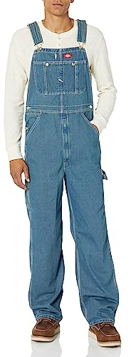 Dickies Herren Indigo Latzhose, Mittlere Heritage-Tönung, 34W / 30L