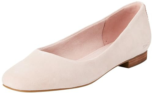 TOMS Women's Briella Flat, Ballet Pink Suede, 6.5 UK