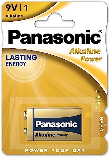 AMK® 9V POWER Alkaline Battery - 6LR61 PP3 LR22 MN1604 HR9V Smoke Alarm MX1604