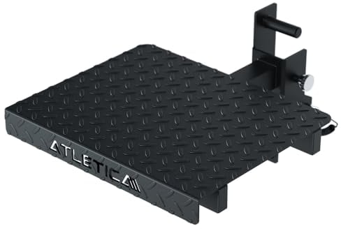 Atletica Power Rack Step-Up Plattform | mit dem Power Rack Step-Ups, Split-Kniebeugen, Split Squats, Belt Squats trainieren | einfach anzubringen